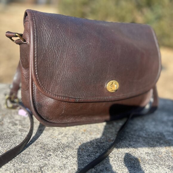 COACH Vintage crossbody city bag Mahogany - Picture 2 of 6